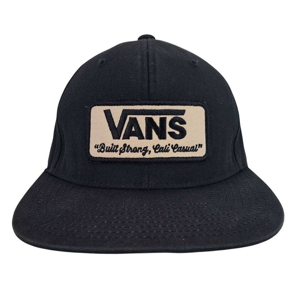 VANS Geoff Rowley "Built Strong, Cali Casual" Patch Acrylic Black Snapback